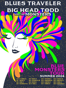 Blues Traveler & Big Head Todd and the Monsters Summer 2024 Tour Poster