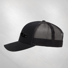 Load image into Gallery viewer, Black Logo Trucker Hat
