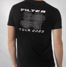 Load image into Gallery viewer, FILTER - Distressed Logo Tee w/ 2023 Tour Dates (Limited Edition)
