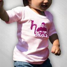 Load image into Gallery viewer, HLN - H Is For Huey - Pink Kid&#39;s Tee
