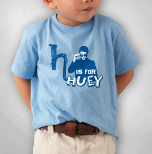 HLN - H Is For Huey - Blue Kid's Tee