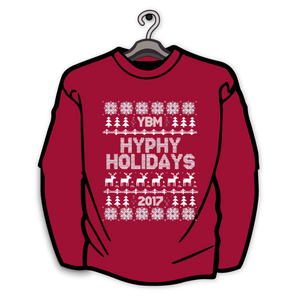 Hyphy Holiday Crew Neck Red