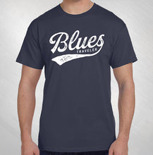 Load image into Gallery viewer, Blues Traveler Navy Baseball Tee
