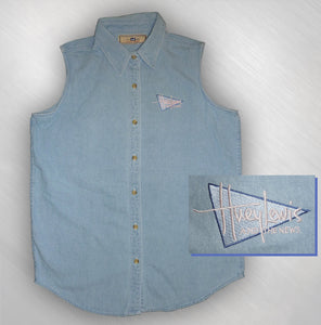 Women's Denim Embroidered HLN Logo Vest