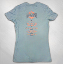 Load image into Gallery viewer, Women&#39;s Blue 2015 Wanted Photo Tour Tee
