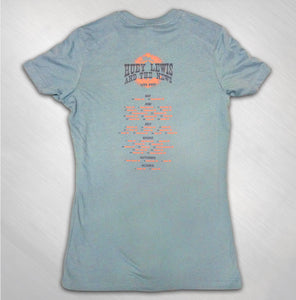 Women's Blue 2015 Wanted Photo Tour Tee